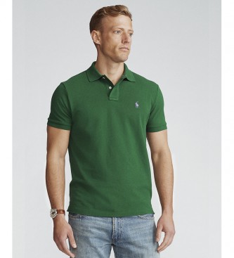 Polo Ralph Lauren Custom Fit green piqu polo shirt