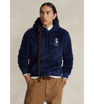 Polo Ralph Lauren Sweater met capuchon in marineblauw fleece
