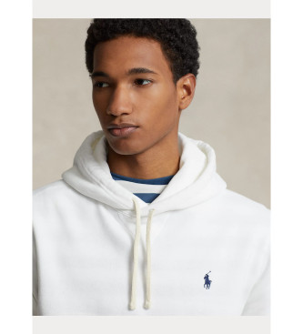 Polo Ralph Lauren Fleece sweatshirt med huva RL vit