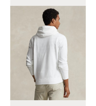 Polo Ralph Lauren Fleece sweatshirt met capuchon RL wit