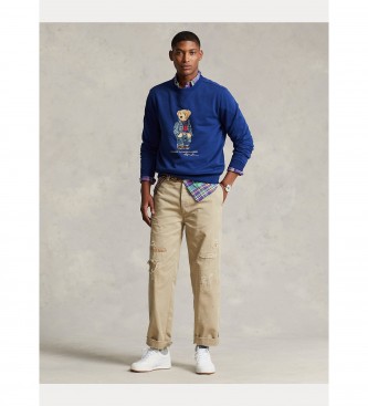 Polo Ralph Lauren Fleece-Sweatshirt mit blauem Eisbr