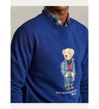 Polo Ralph Lauren Sweat-shirt en polaire avec ours polaire bleu