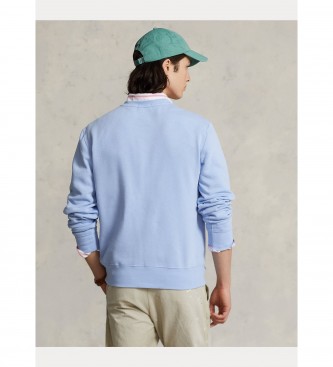 Polo Ralph Lauren Felpa in pile con Polo Bear blu
