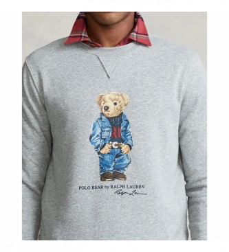 Polo Ralph Lauren Bluza polarowa z szarym misiem polo