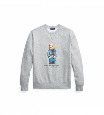 Polo Ralph Lauren Fleece sweater met grijze Polo Bear