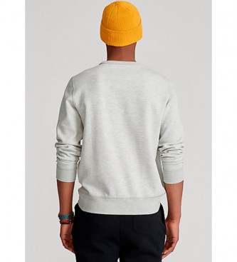 Ralph Lauren Sweat-shirt en tricot double 710675313021 gris