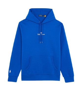 Polo Ralph Lauren Dubbelstickad sweatshirt med bl logotyp