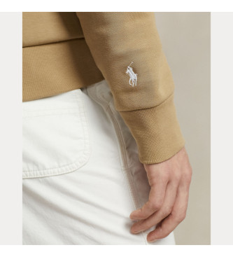 Polo Ralph Lauren Sweat doublement tricot avec logo beige