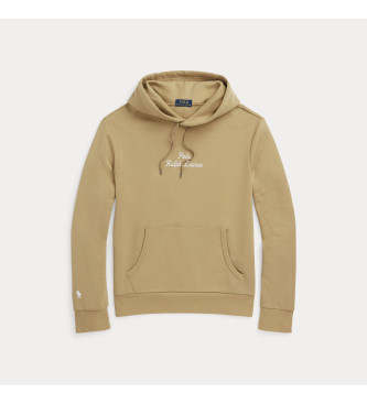 Polo Ralph Lauren Dobbeltstrikket sweatshirt med beige logo