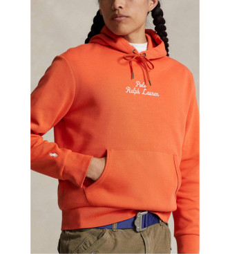 Polo Ralph Lauren Dobbeltstrikket sweatshirt med orange logo