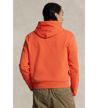 Polo Ralph Lauren Dobbeltstrikket sweatshirt med orange logo