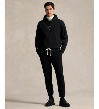 Polo Ralph Lauren Felpa in doppia maglia con logo nero