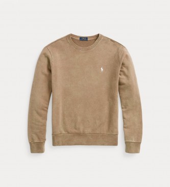 Polo Ralph Lauren Brun strikket sweatshirt i frott