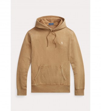 Polo Ralph Lauren Brown hooded terry sweatshirt with hood