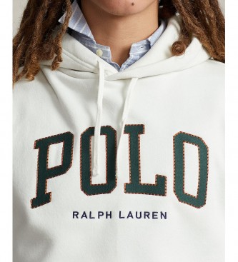 Ralph Lauren Sweatshirt Fleece Logo Hoodie blanc