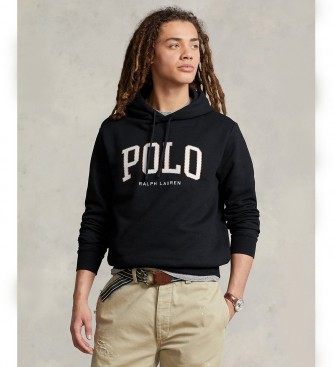 Polo Ralph Lauren Logo Hooded Fleece Sweatshirt zwart