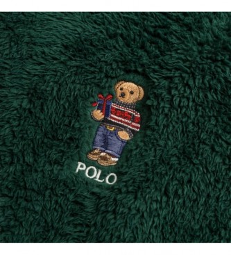 Ralph Lauren Felpa in pile Polo Bear verde
