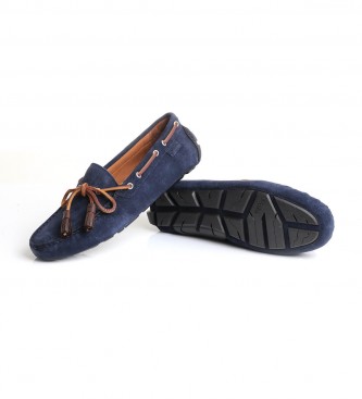 Ralph Lauren Anders blue leather loafers