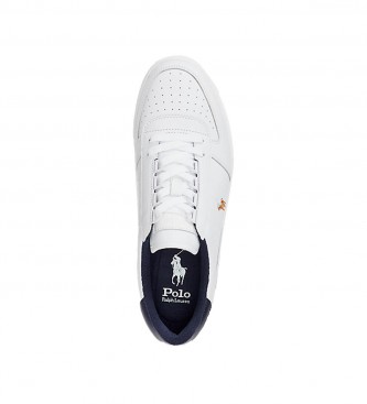 Ralph Lauren Sneakers Court in pelle da ca a bianco basso