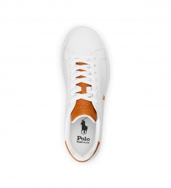 Ralph Lauren Sneaker basic in pelle bianca