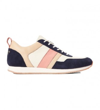 Polo Ralph Lauren Colten leather sneakers navy, pink