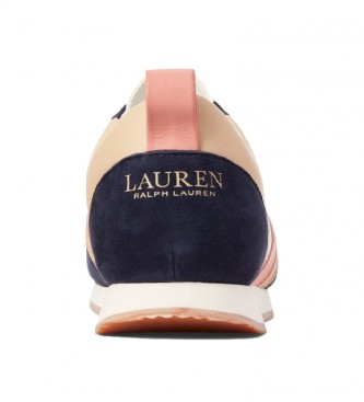 Polo Ralph Lauren Sneakers Colten in pelle blu navy, rosa