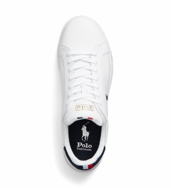 Ralph Lauren Heritage Court II white leather sneakers