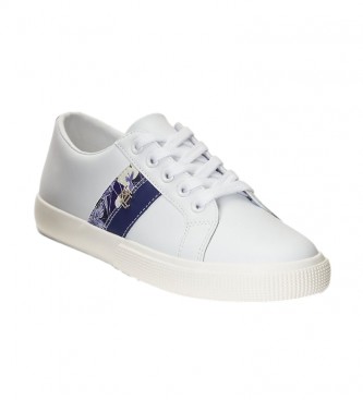 Polo Ralph Lauren Sneakers Janson in pelle bianca