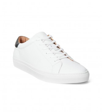 Polo Ralph Lauren Białe skórzane buty sportowe Jermain II
