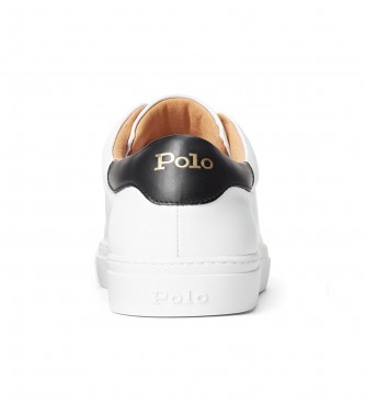 Polo Ralph Lauren Białe skórzane buty sportowe Jermain II