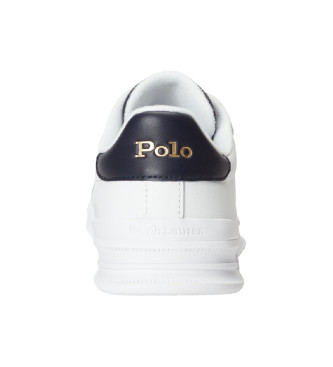 Polo Ralph Lauren Sneakers i lder Lav hvid