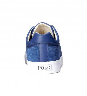 Polo Ralph Lauren Pantofole in pelle blu navy