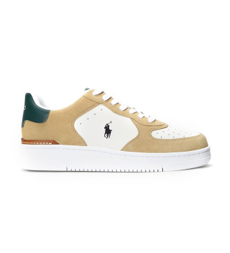 Polo Ralph Lauren Masters Court Beige Leather Sneakers