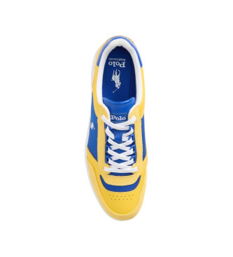 Polo Ralph Lauren Polo Court Leather Sneakers blue, yellow