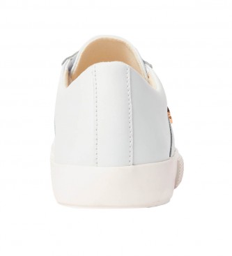 Polo Ralph Lauren Chaussures en cuir enduit Janson II blanc