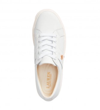 Polo Ralph Lauren Janson II belagt lder sko hvid