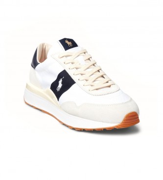 Ralph Lauren Sneaker Train 89 in pelle bianca