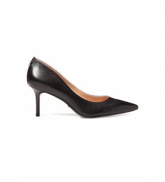 Ralph Lauren Lanette black leather shoes - Height 7cm heel