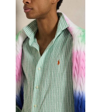 Polo Ralph Lauren Chemise sirsaca � rayures vertes sur mesure