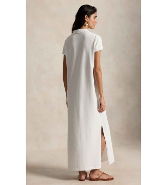 Polo Ralph Lauren Vestido tipo polo de piqu� de algod�n blanco