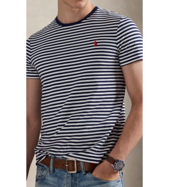Polo Ralph Lauren Marinblå Custom Slim Fit-tröja i trikå