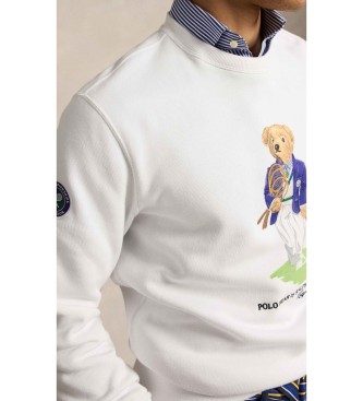Polo Ralph Lauren Sudadera Wimbledon con Polo Bear Relaxed blanco