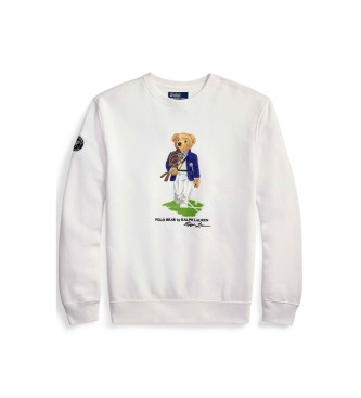 Polo Ralph Lauren Sudadera Wimbledon con Polo Bear Relaxed blanco