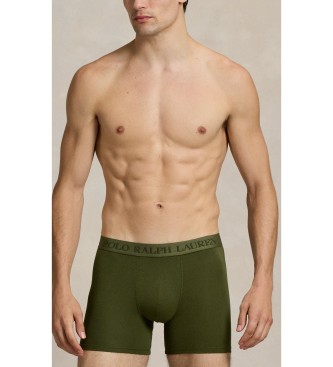 Polo Ralph Lauren 3 calzoncillos b�xer de algod�n el�stico verde