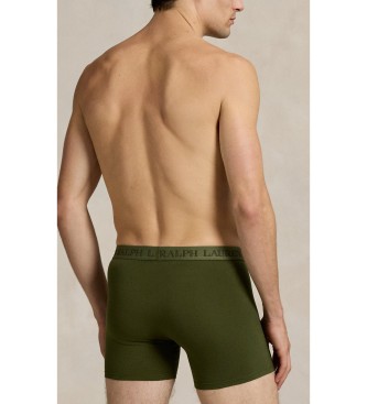 Polo Ralph Lauren 3 calzoncillos b�xer de algod�n el�stico verde