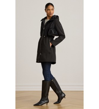 Lauren Ralph Lauren Damen Steppmantel mit Kapuze schwarz