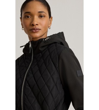 Lauren Ralph Lauren Damen Steppmantel mit Kapuze schwarz