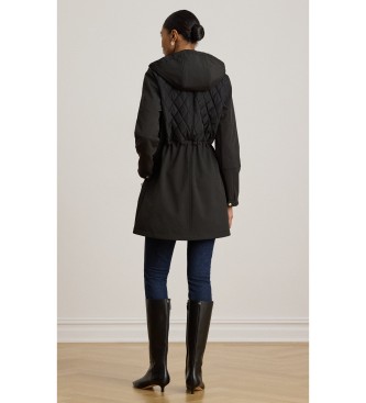 Lauren Ralph Lauren Damen Steppmantel mit Kapuze schwarz