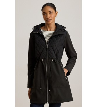 Lauren Ralph Lauren Damen Steppmantel mit Kapuze schwarz