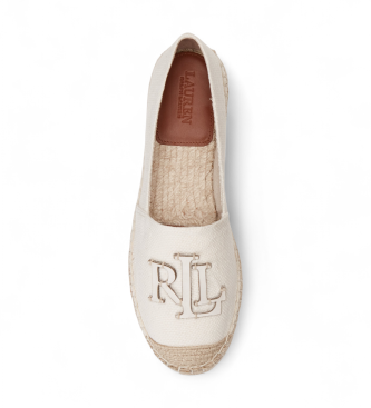 Polo Ralph Lauren Cameryn III espadrillos i vitt l�der och canvas